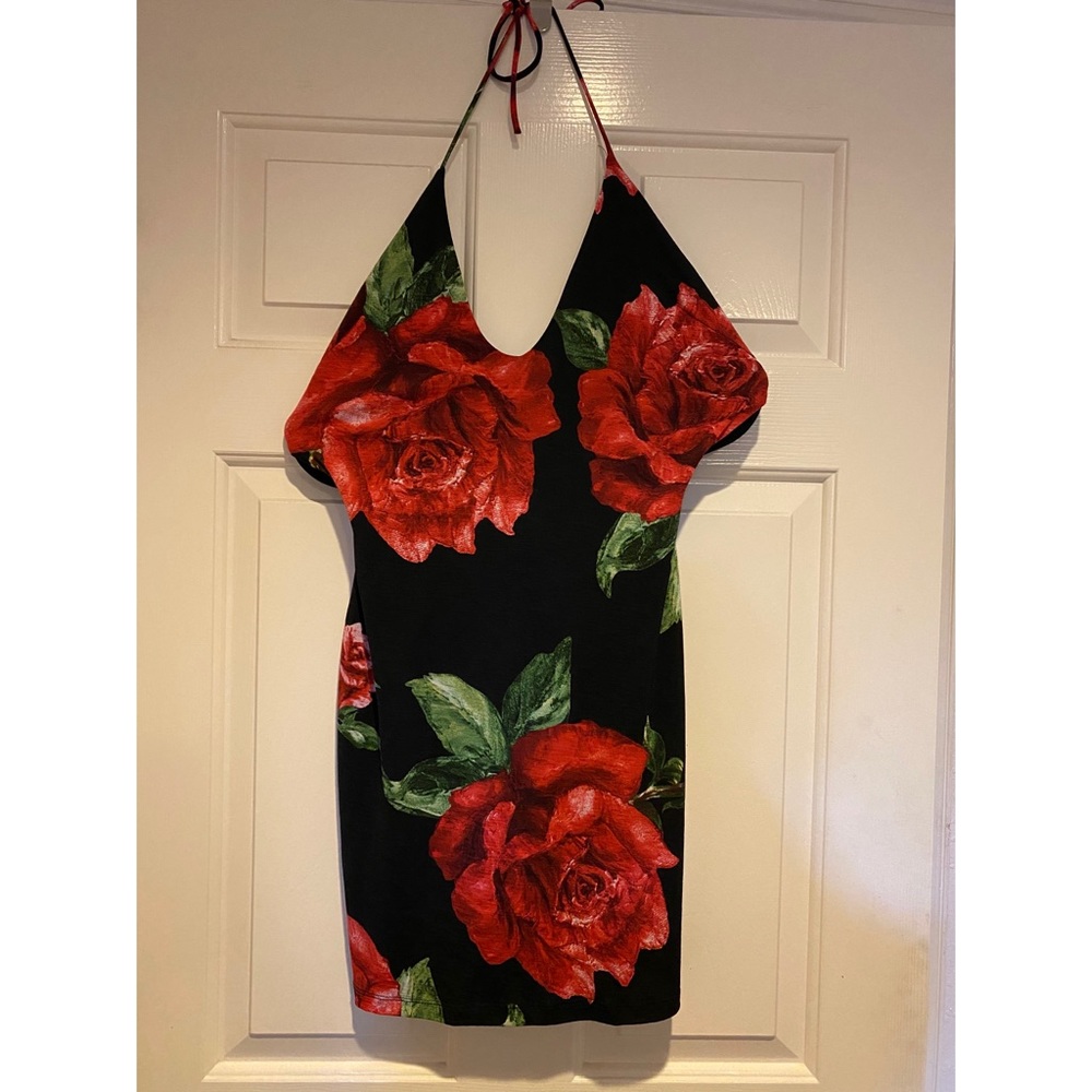 Black mini dress